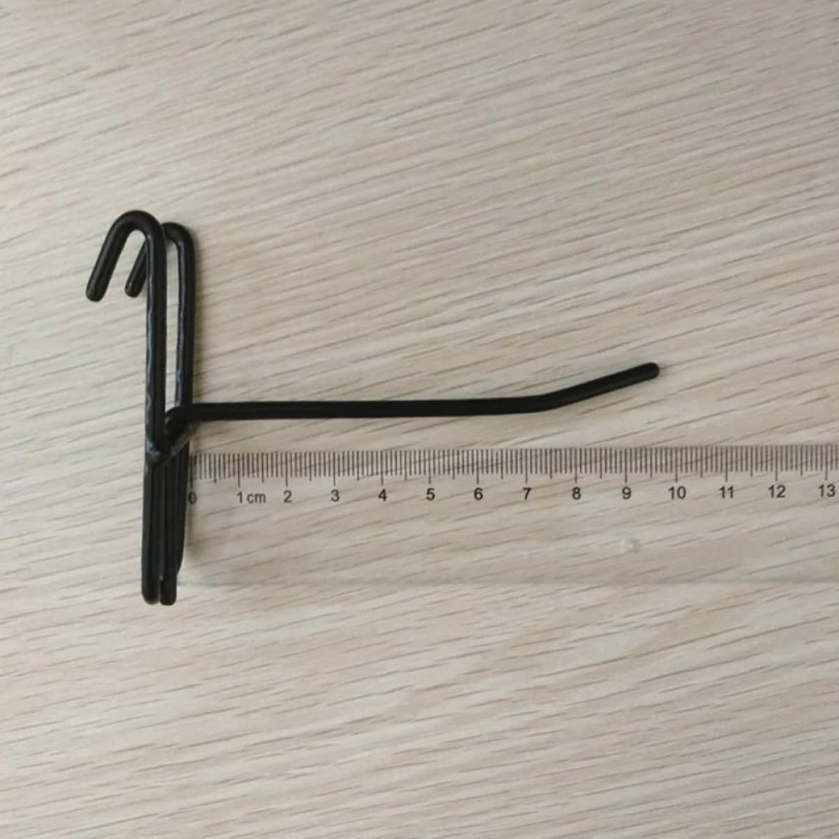 OKUMEYR 20pcs Black Hooks Heavy Duty Metal Wire Hooks for Hanging Wall Pins for Supermarket Display