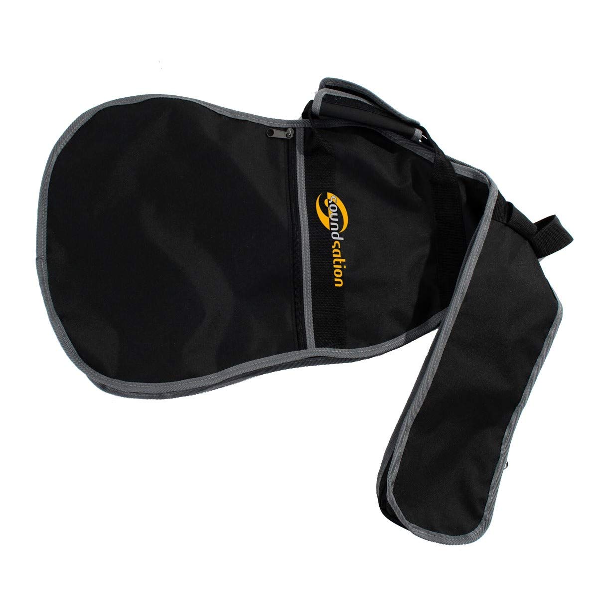 Soundsation SBG-10-EB Gigbag für E-Bassgitarre - verstellbare Gurte, ergonomischer Griff, Fronttasche, schwarz/grau