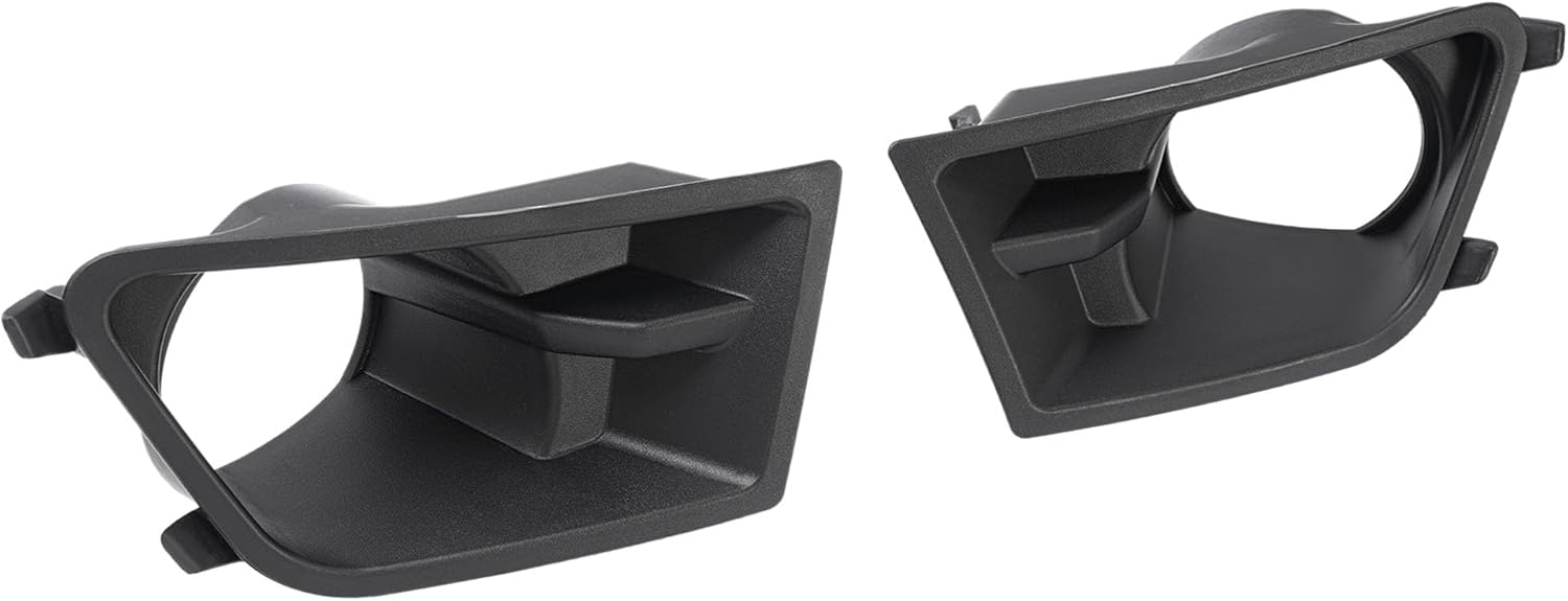 HECASA Pair Fog Light Cover Bezel Compatible with 2010-2012 Ford Mustang Base V6 Replacement for FO1038138 FO1039138 AR3Z17E810BA AR3Z17E811BA Bumper Driving Fog Lamp Cover Trim Driver&Passenger Side