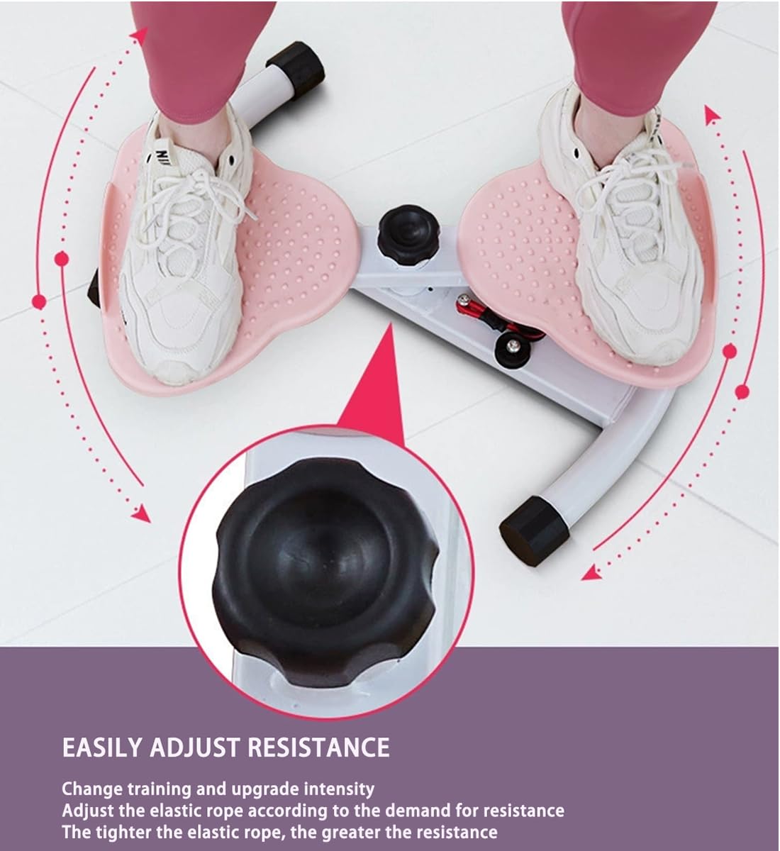 Płyta balansowa Twist Waist Disc ze sznurkiem - tarcza treningowa w talii, Twist Board, rzeźbiarz talii, sport w domu dla utraty wagi