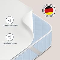 Dreamzie Molton Matracvédő 90x200 cm - 300 GSM Pamut, Légáteresztő, Nedvszabályozó, Mosható, 4 Sarokgumival, 15-22 cm Magas Matracokhoz 5