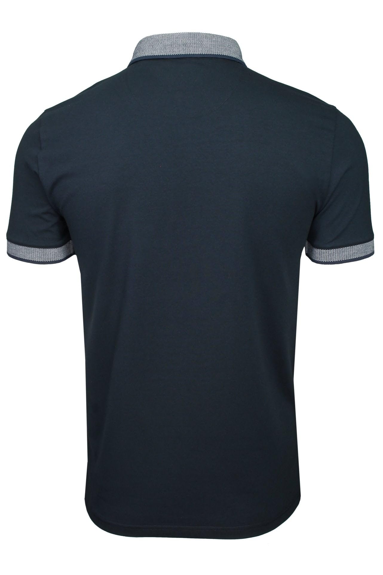 Xact Polo Uomo Manica Corta Cotone Stretch, Maglietta Jersey con Colletto Button Down, Taschino Finto, Regular Fit Smart Casual per Lavoro Golf Viaggio