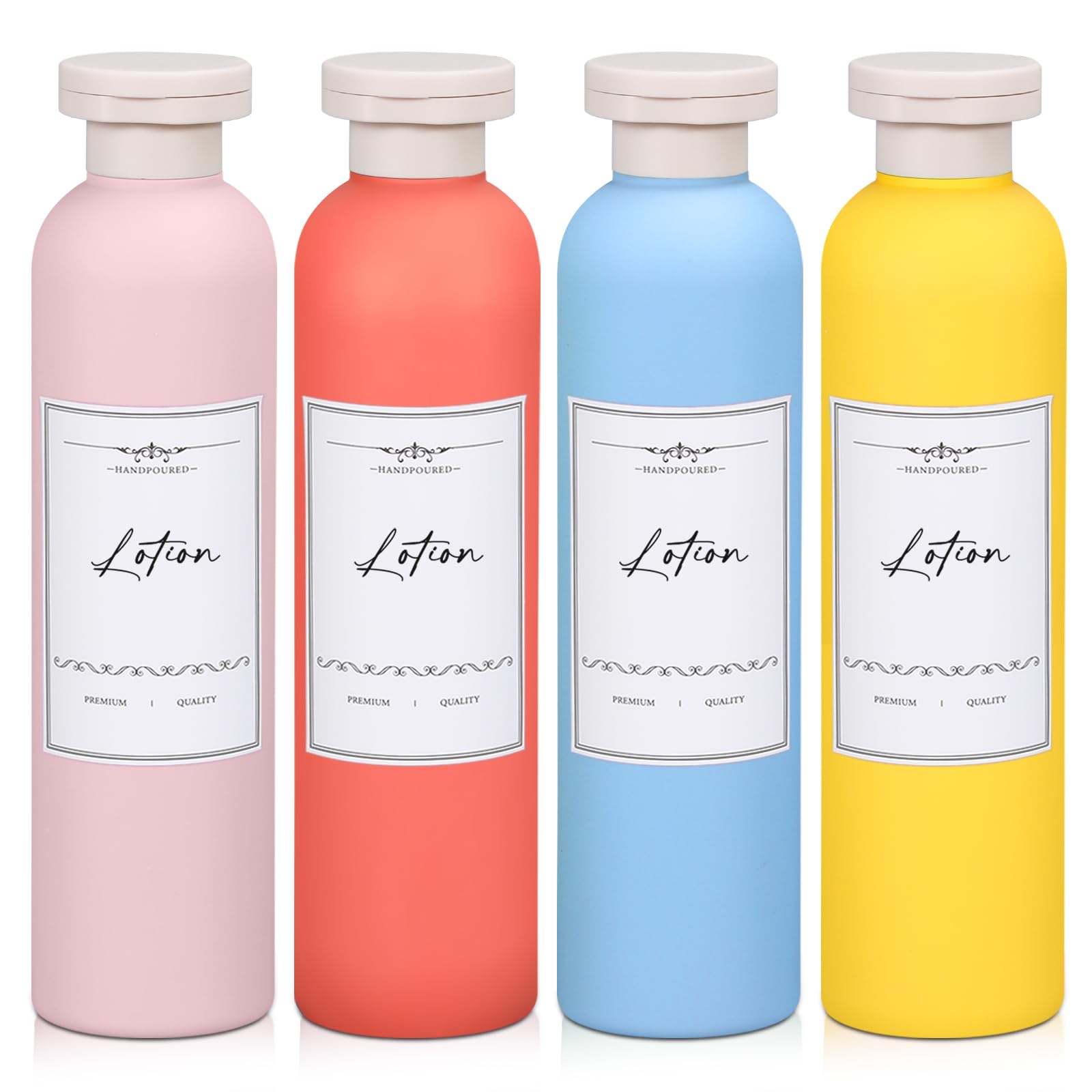 Travel Shampoo Bottle Empty Plastic Squeeze Bottles 8 8oz with Flip Cap Lotion Container for Toiletries Travel Size