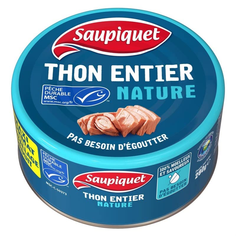 Saupiquet de atún Naturer Msc 280 g, 2 unidades