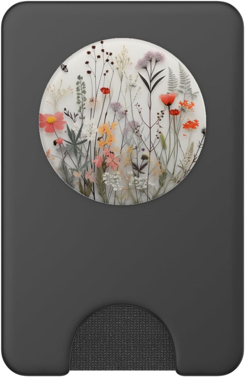 Mixed Flower Bouquet Floral Pattern PopSockets PopWallet for MagSafe