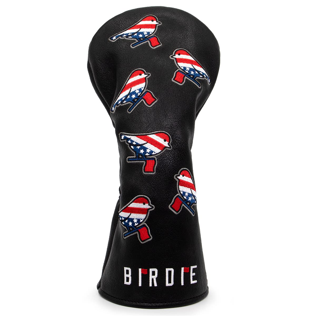 Golf Head Covers Driver Cover 3 Wood Headcover Hybrid Head Covers Embroidery USA American Flag Birdie Design Golf Club Headcovers Leather Wood Head