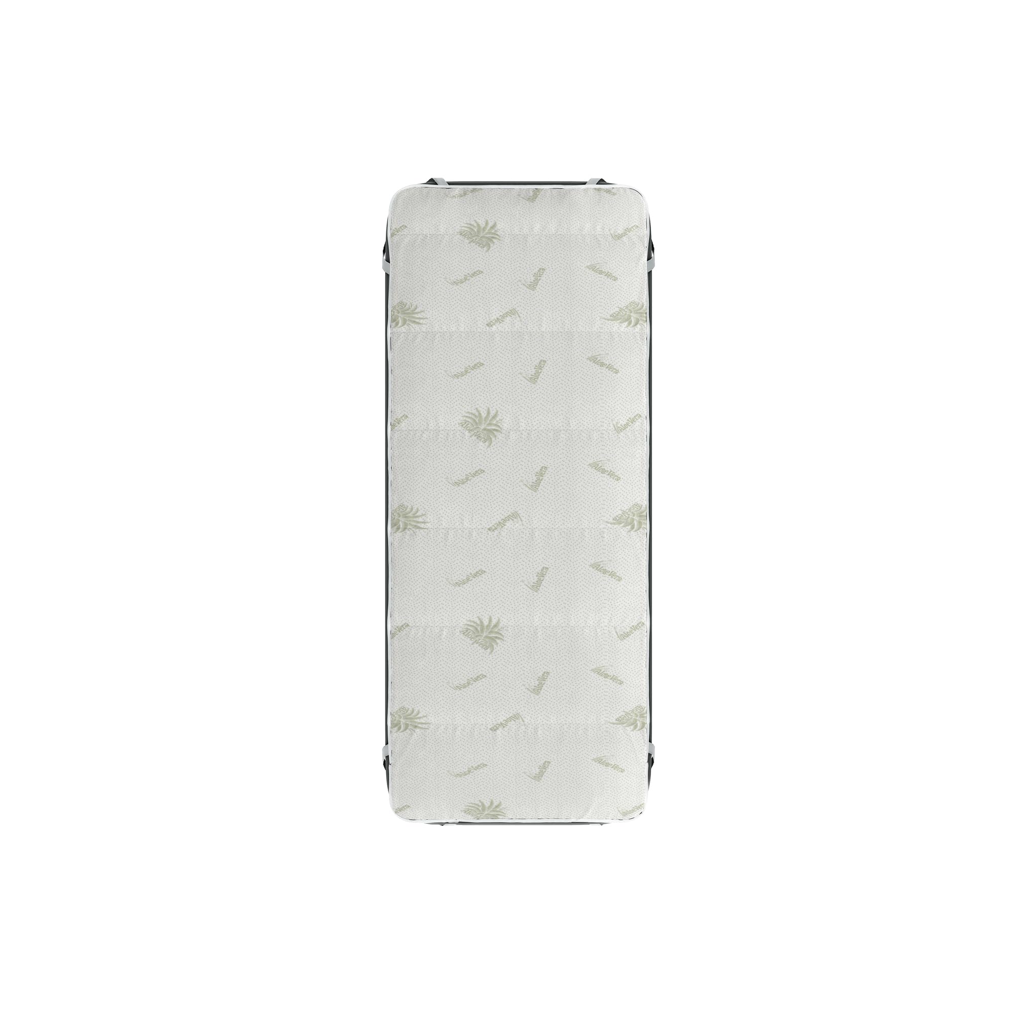 Italian Bed Linen Aloe Gesteppte Angströhre mit Gummiringen,80x195cm,weiß