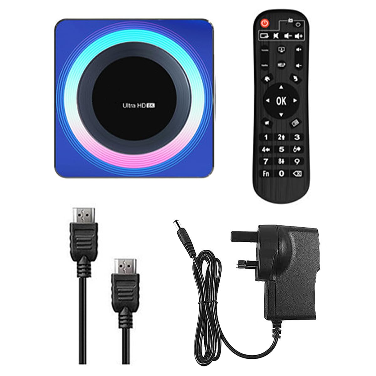 Tiardey Android TV Box: Android 13.0, 4 GB de RAM, 64 GB de ROM, Chip Allwinner RK3528, WIFI6/6K/HDR10+/Bluetooth 5.0/WiFi de Doble Banda/Ethernet de 100 M