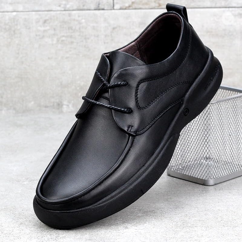 Men's Casual Genuine Leather Flats Soft Driving Walking Loafer Shoes Men Fashion Orthopedic Shoes Best Mens Shoes3