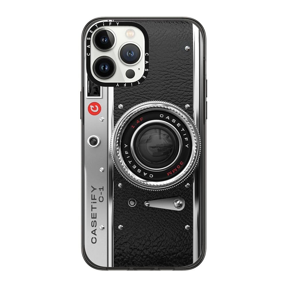 CASETiFY for iPhone 13 Pro Max Case - Compact | Lightweight | 4ft. 2x Military Grade Drop Protection | Camera Case - Classic | Black Camera Case - Classic Iphone 13 Pro Max (6.7")