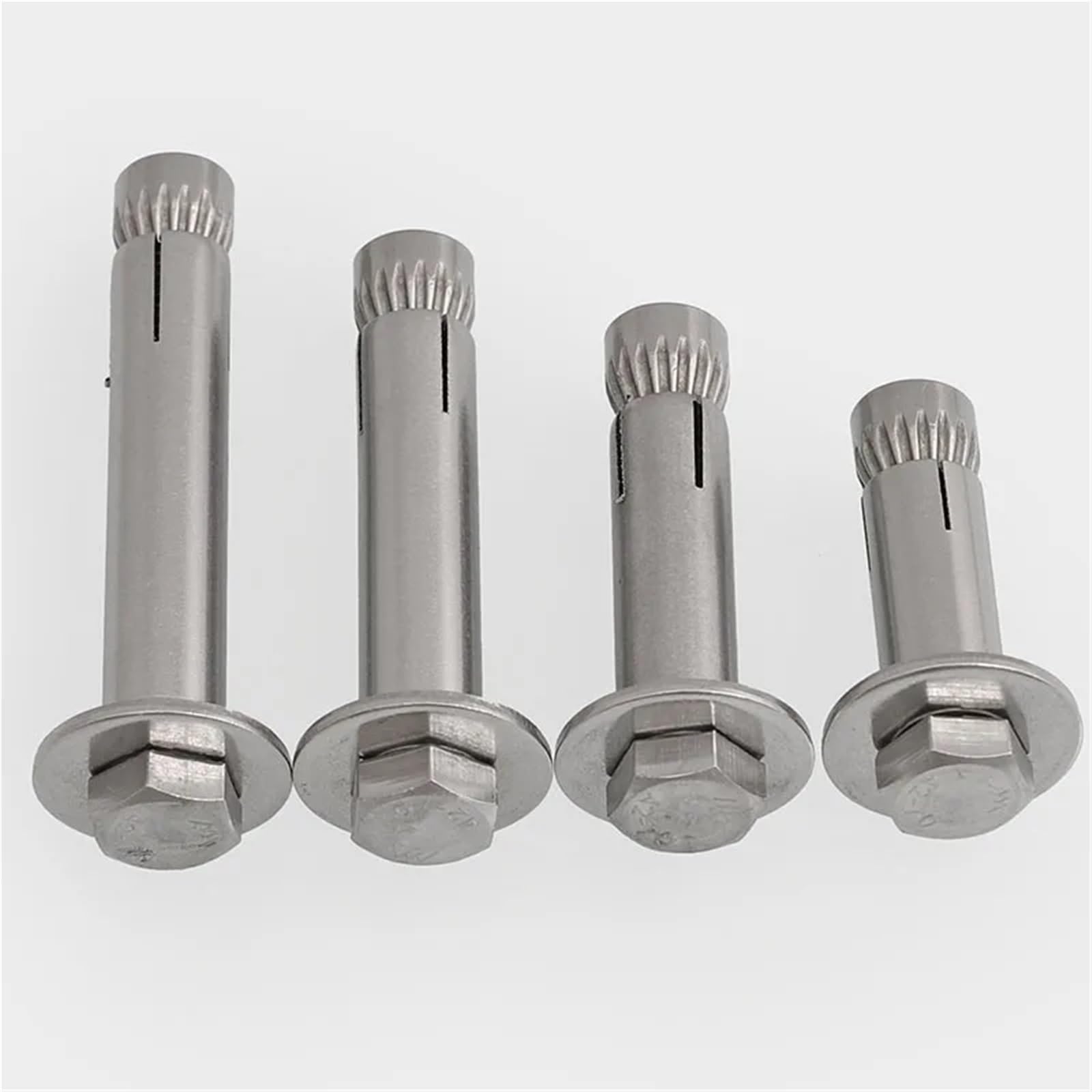 Tacos de expansión Pernos de expansión hexagonales externos M6 M8 M10 M12, tornillos fijación anclaje manguito acero inoxidable 304, longitud 50, 60, 100 y 120 mm(M8x120mm 2pcs)