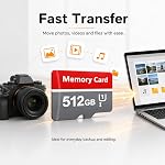Memory Card 512GB Waterproof TF Card 512 GB High Speed Memory Cards Portable Memory Carte for Storage Phone/Camera/Dash Cam