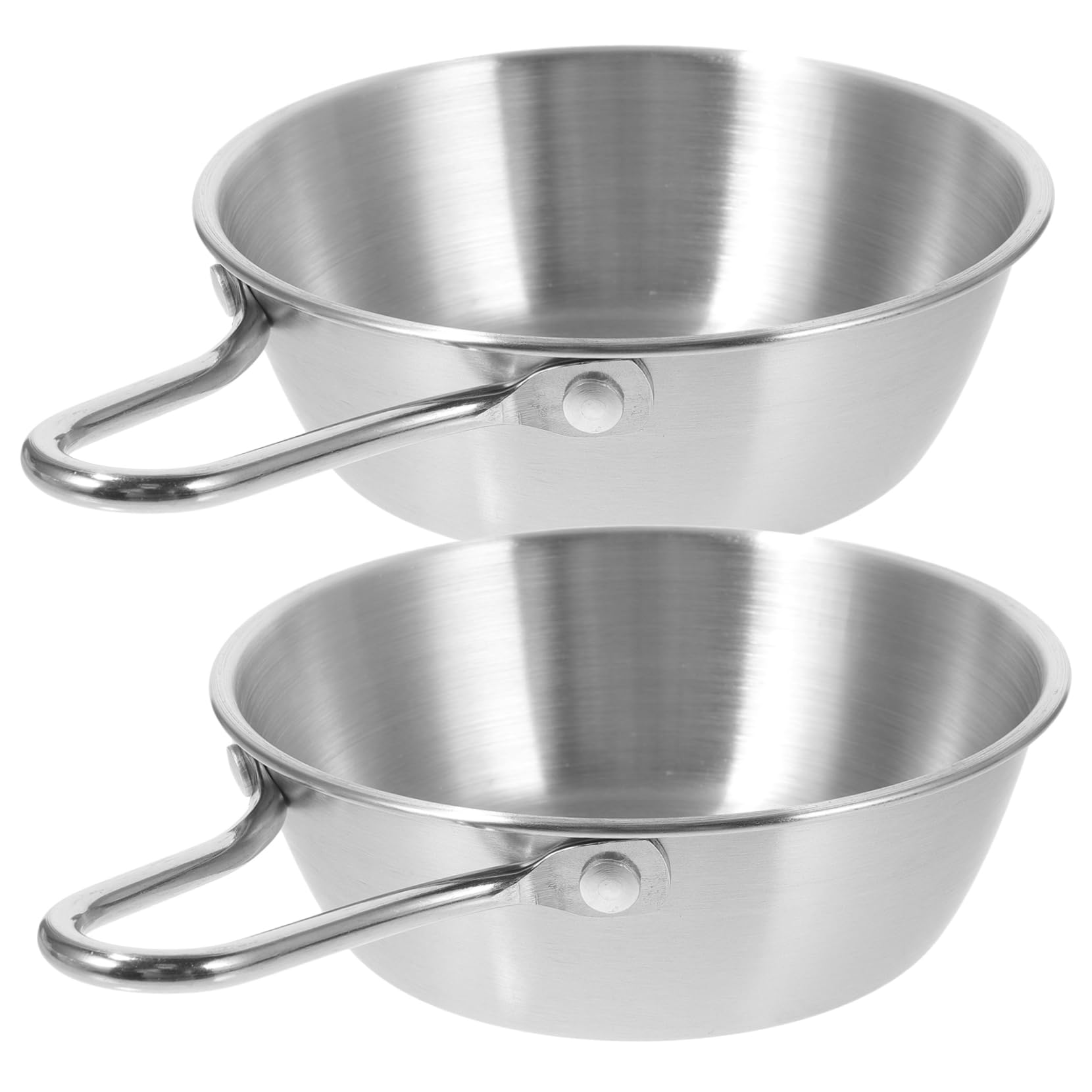 Abaodam 2Pcs Camping Bowls Lightweight Durable Multi Purpose Dishware for Outdoors for Ramen Rice Wine Soup Easy to Clean Carry