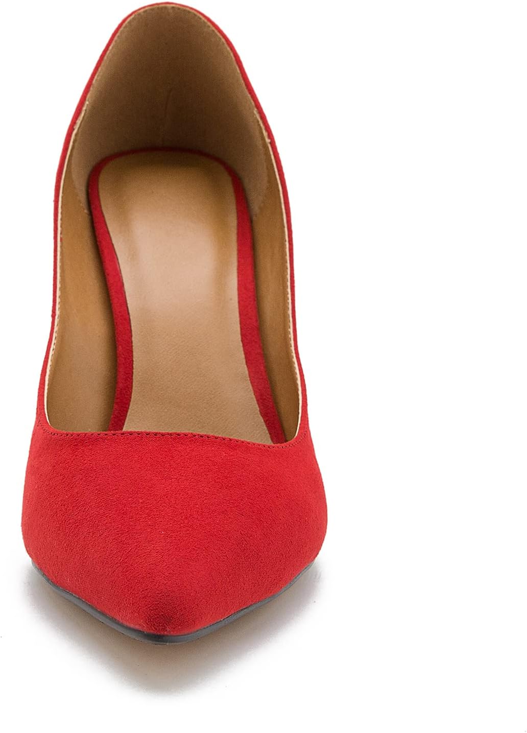 fereshte Women's Men's Pointed Toe High Heel Pumps, Slip On, 3.94 Inch Stiletto Heel