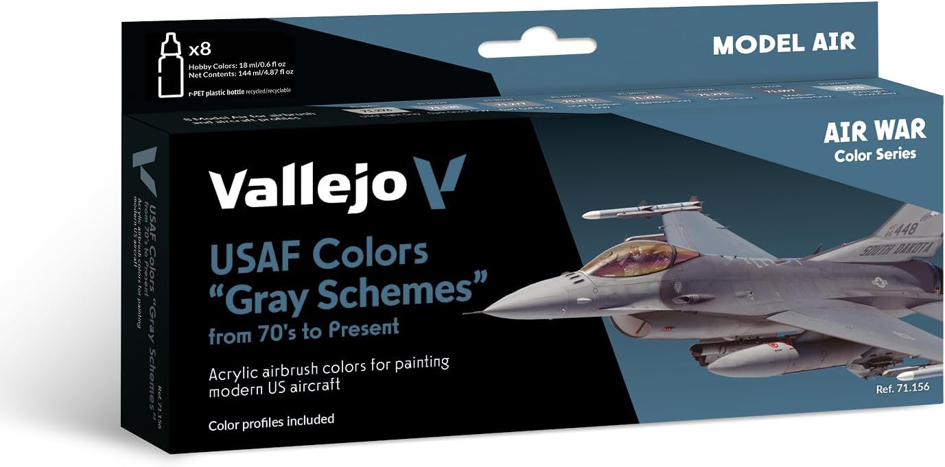 Vallejo USAF Colors 70S to Now Model, 17ml