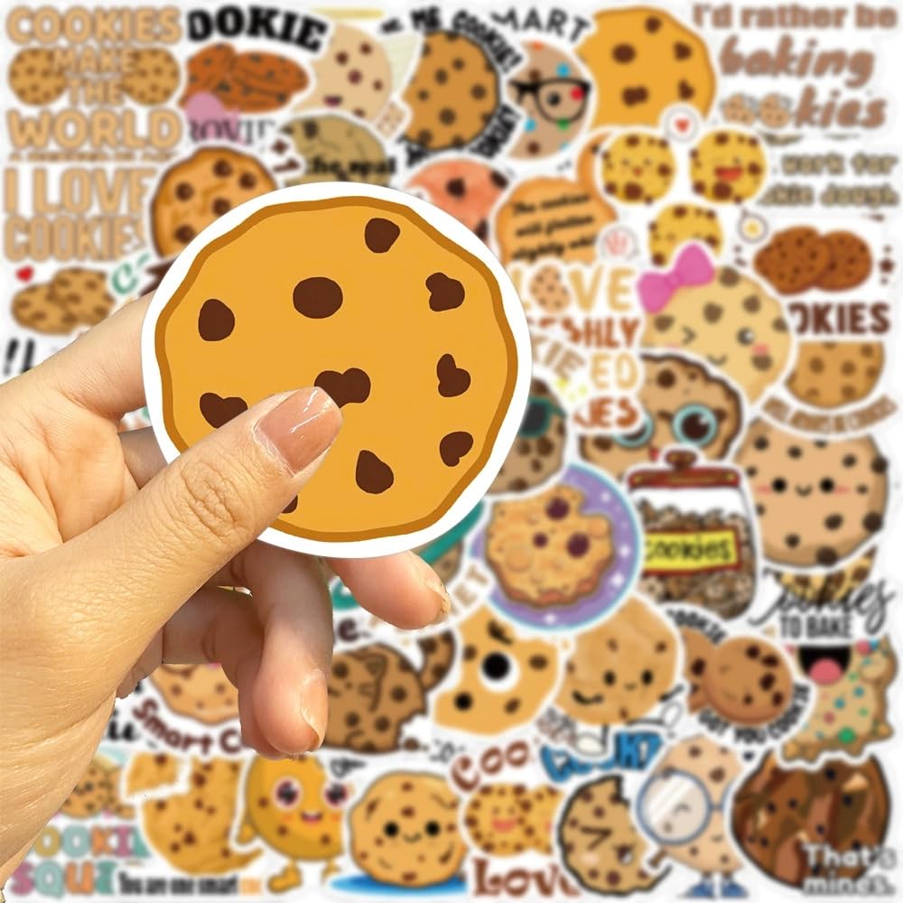 50 Pieces Cookies Stickers for Water Bottle - Image 2