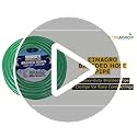 Image of Cinagro 20 Meter 0.5 inch Heavy Duty 3 Layered Braided PVC Garden Hose Pipe with Tap Adapter & 3 Clamps, Water HosePipe for Garden, Car Washing, Garden Pipe for Home (65.6 feet, Green)