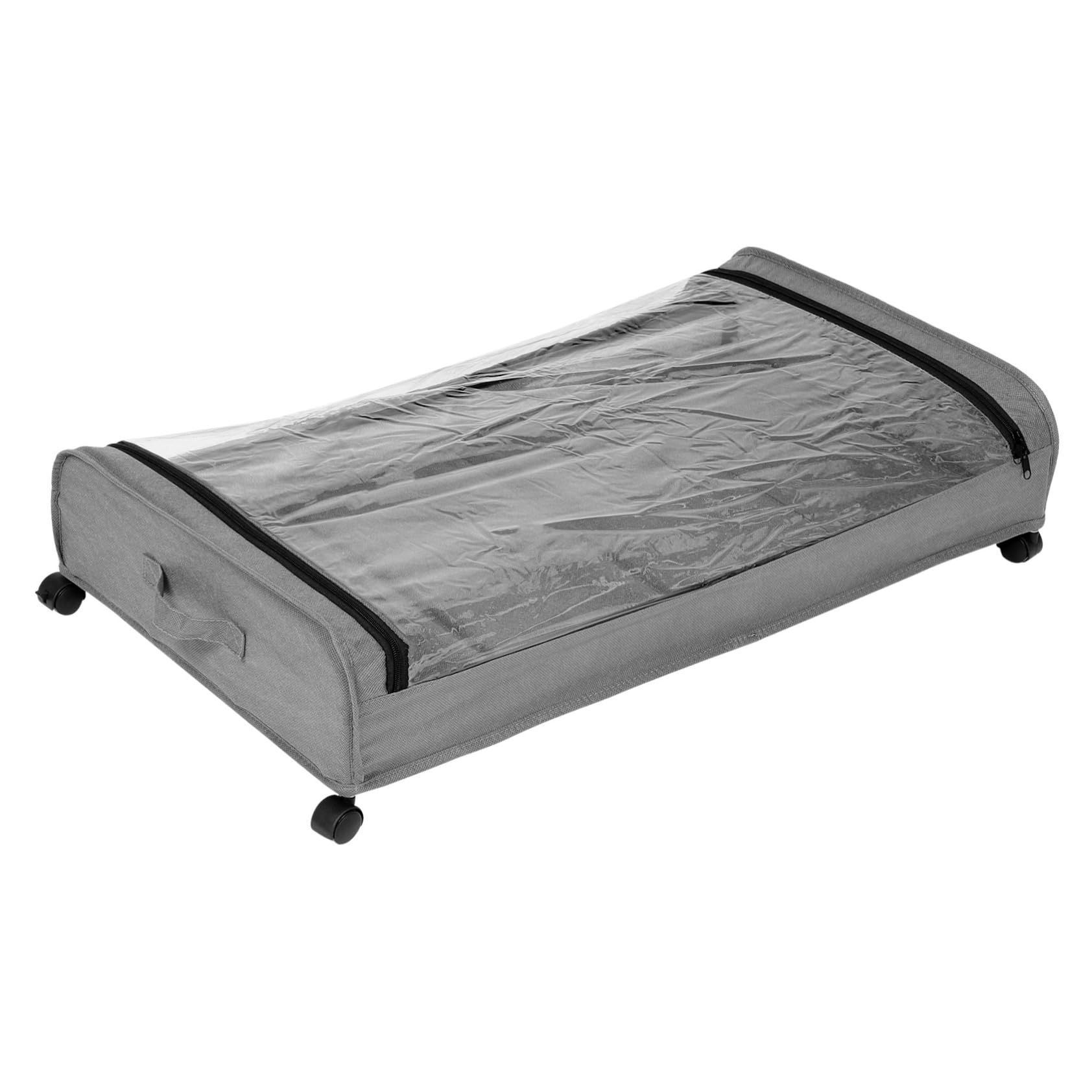 MAGICLULU Unterbett Aufbewahrungscontainer Mit Praktischer Kleiderorganizer Für Kleidung Schuhe Spielzeug Und Bücher Große Kapazität Leicht Zu Für Platzsparende Lagerung Bett