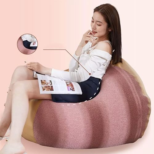 Miniatura 3 de PEKJI Puf suave y esponjoso, puf, sofá perezoso, tatami, sala de estar, balcón, silla de piso con relleno para ocio