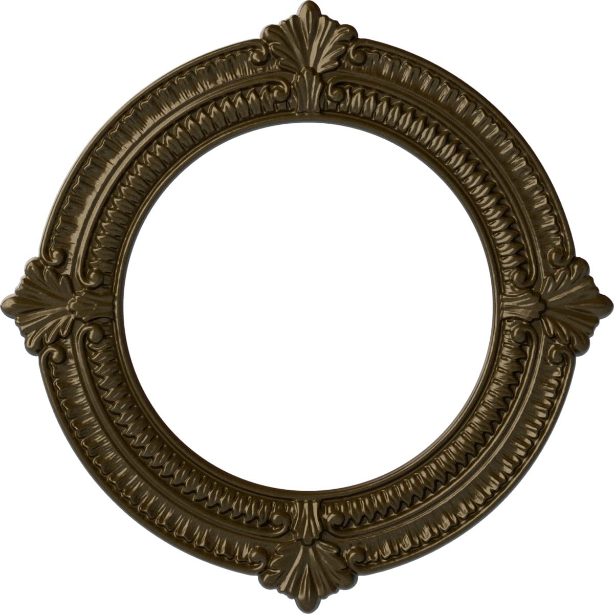 Ekena Millwork Benson Ceiling Medallion, Brass