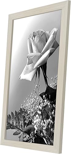 Vista 826 de Americanflat - Marco para póster de 71 x 74 cm con plexiglás pulido, portarretratos negro de madera industrializada, Epic Collection, marco ancho