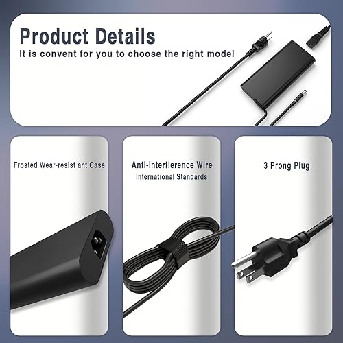 Miniatura 3 de Nuevo cargador de portátil delgado de 240 W para Dell Alienware G3 G5 G7 G15 G16 M17X M18 M18X X51 15 17 R1 R2 R3 R4 R5 Precision 7550 7670 7730