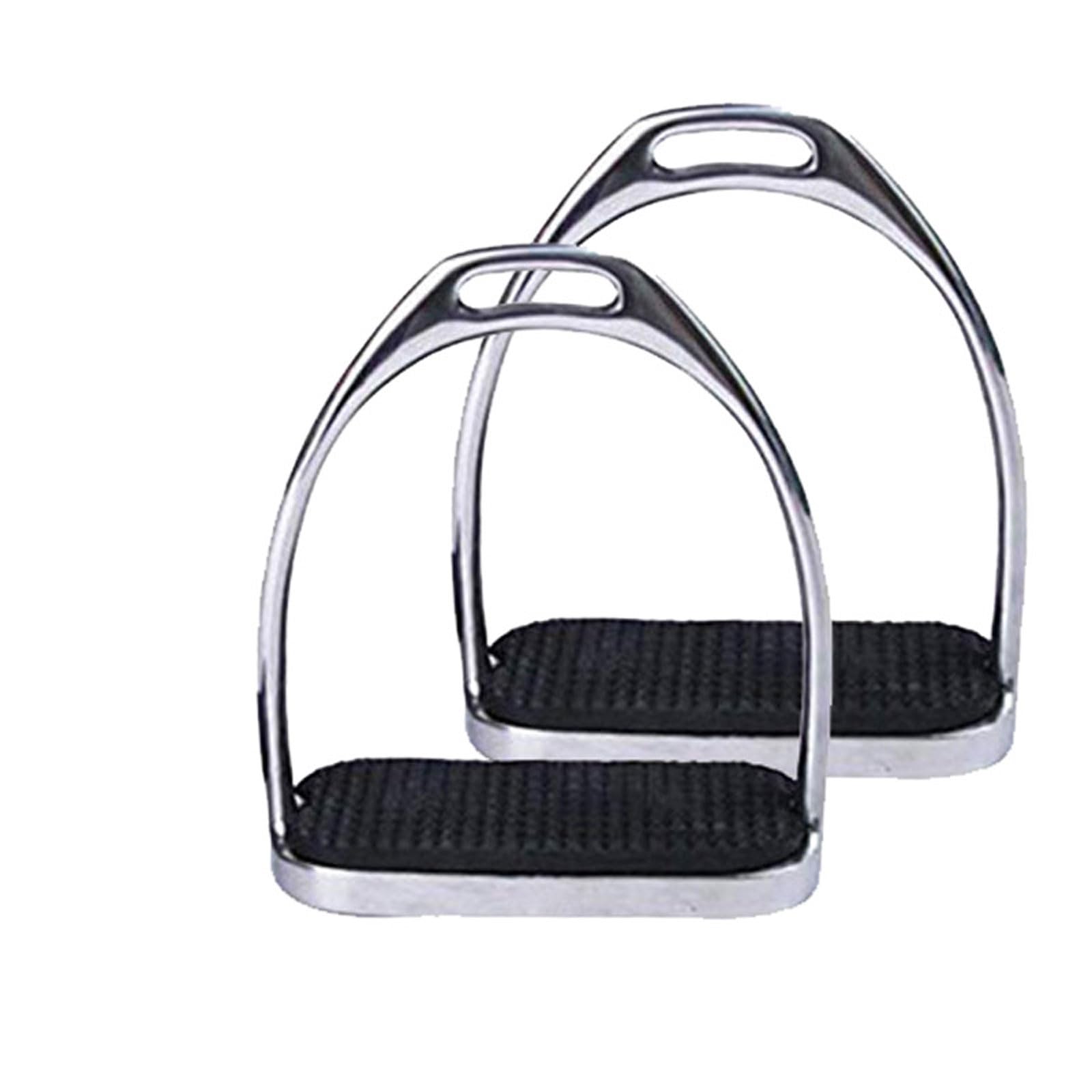 2 Piezas Estribo de Caballo,Estribos ecuestres de Acero Inoxidable,Accesorios de Seguridad para Equitación,Estribos ecuestres Ligeros Fuerte Capacidad de Carga,para Entusiastas Ecuestres