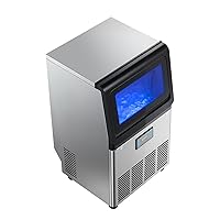 Vista 9 de VEVOR Commercial Ice Maker Machine, 80 lbs/24h with 13 lbs Storage Capacity, Countertop/Freestanding/Under Counter, Stainless Steel Ice Maker with