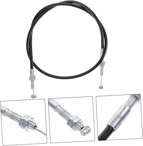 Miniatura 9 de USHOBE 4 piezas de piezas de repuesto para silla de peluquería reclinable Cable de liberación reclinable Cable Base de goma Cable reclinable palanca