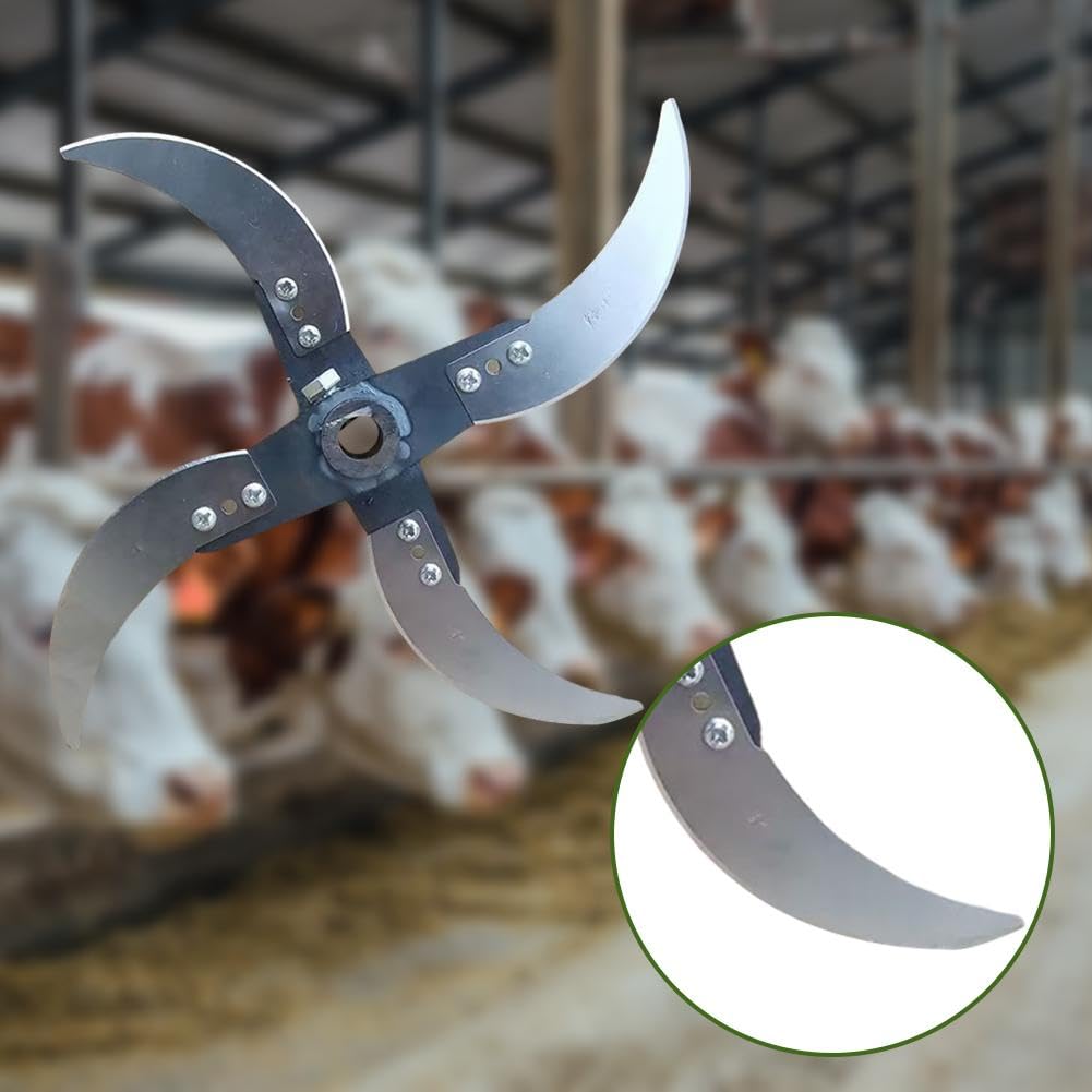 Lama Per Trituratore Erba Domestico, Diametro Regolabile 25-26 Cm, 12 Fori, Acciaio Inox, Con Accessori