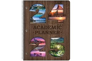 2023-2024 School Planner with Various Subjects | Dated Middle High School Student Matrix Style Datebook