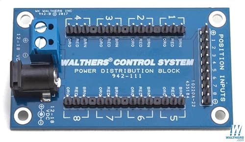 Walthers Z, N, HO, S, O, G Sistema de control de diseño de escala - Bloque de distribución, (942-111)