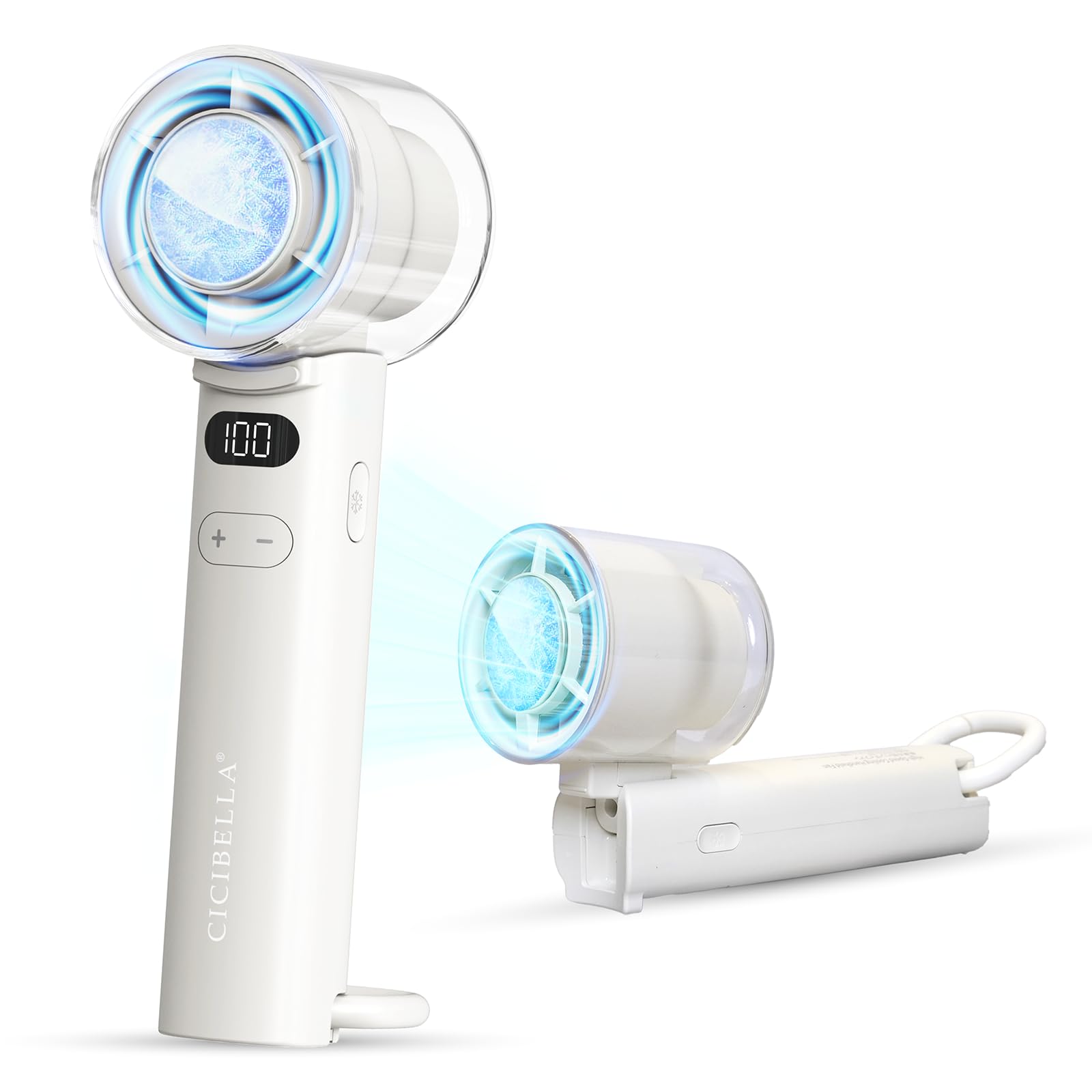 Amazon | シシベラ ハンディファン 冷却プレート付き 携帯扇風機 100