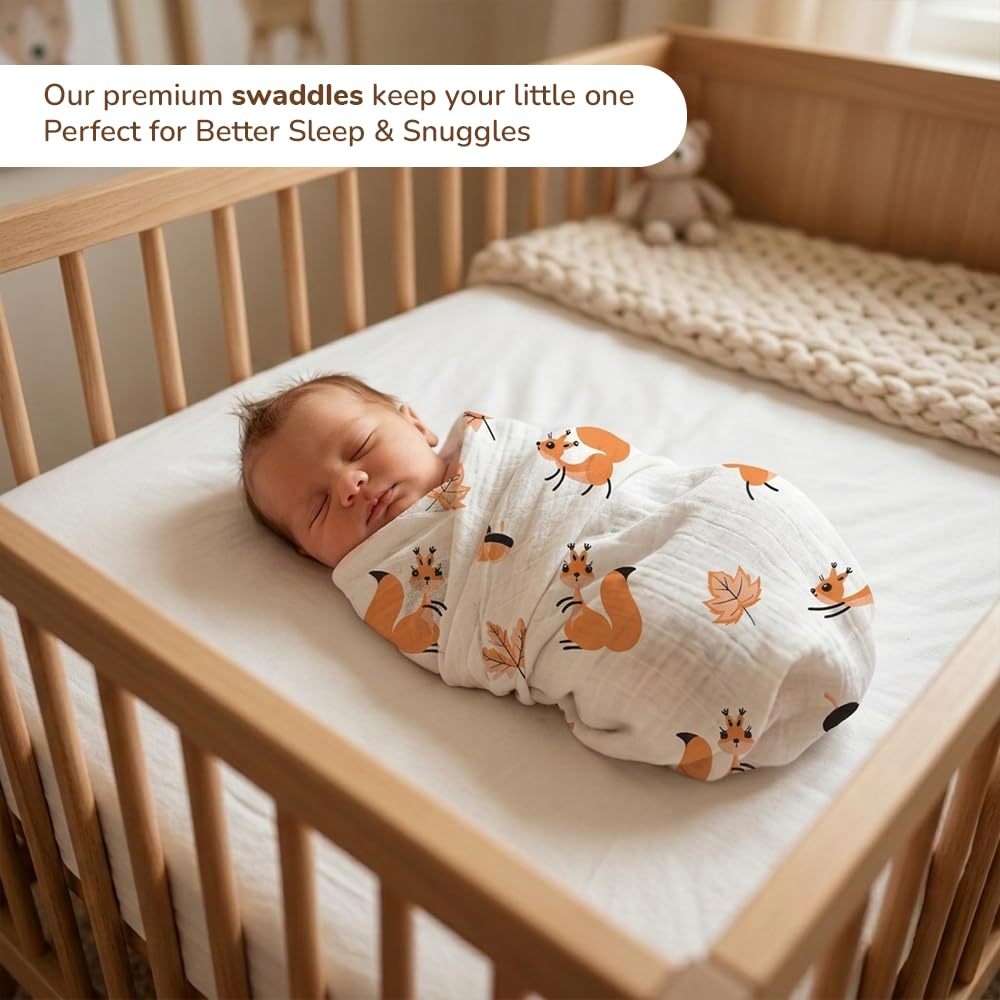 Kridlo 3-in-1 Baby Sleeping Bag & Carry Nest - Yellow Unisex 0-6 Months + 100% Cotton Swaddle Wrap 0-2 Years, Grey Design - Skin-Friendly, Breathable, Multi-Purpose Bedding Set for Newborns 3