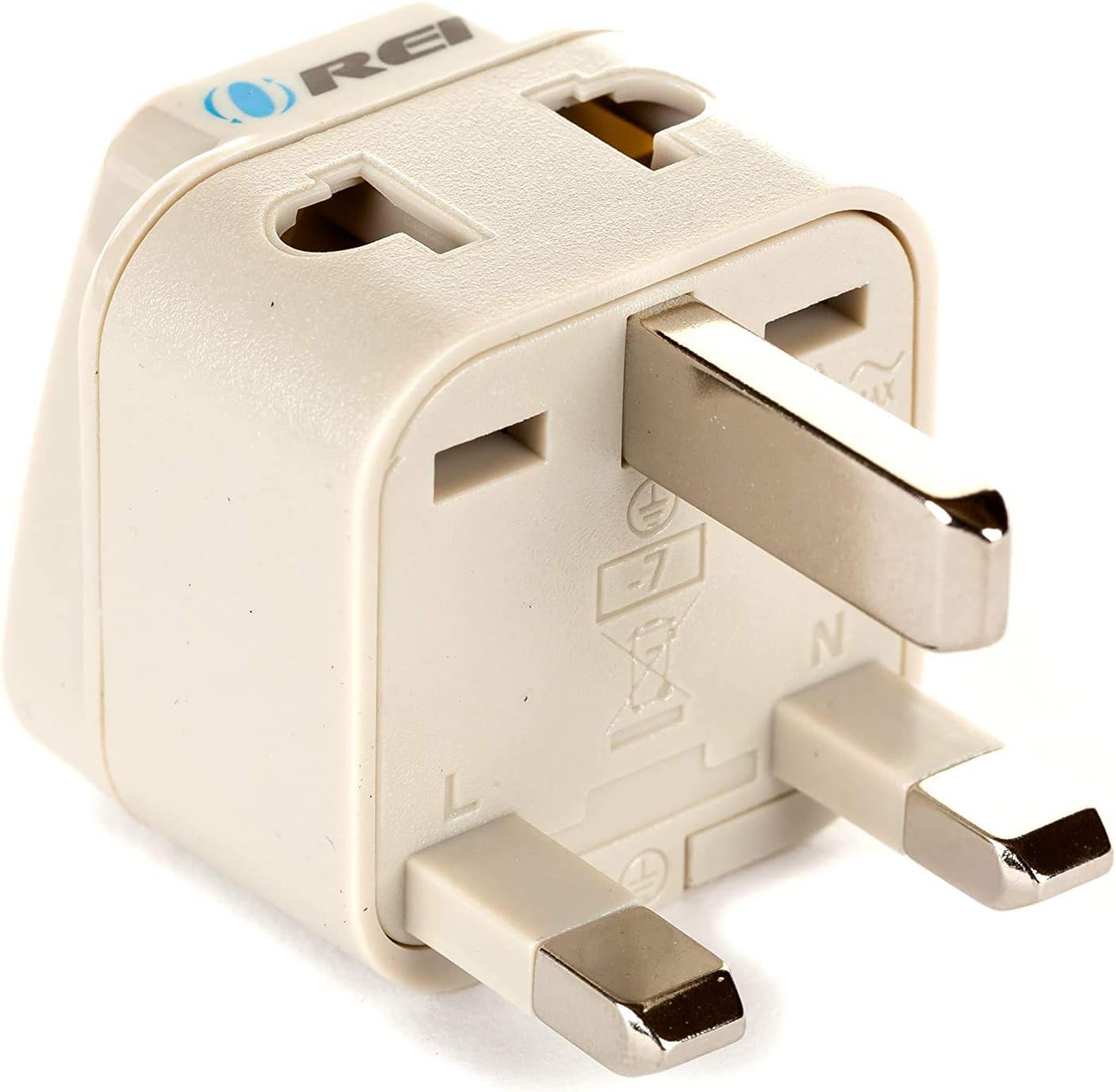 OREI UK Adapter for Indian Pins, India to UAE, Hong Kong