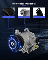 Vista 151 de ECCPP Compresor de CA 1997-2003 apto para Mitsubishi Montero Sport 3.0L 1999-2004 para Mitsubishi Montero Sport 3.5L Compresor de aire acondicionado