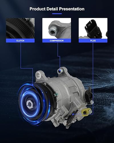 Miniatura 151 de ECCPP Compresor de CA 1997-2003 apto para Mitsubishi Montero Sport 3.0L 1999-2004 para Mitsubishi Montero Sport 3.5L Compresor de aire acondicionado