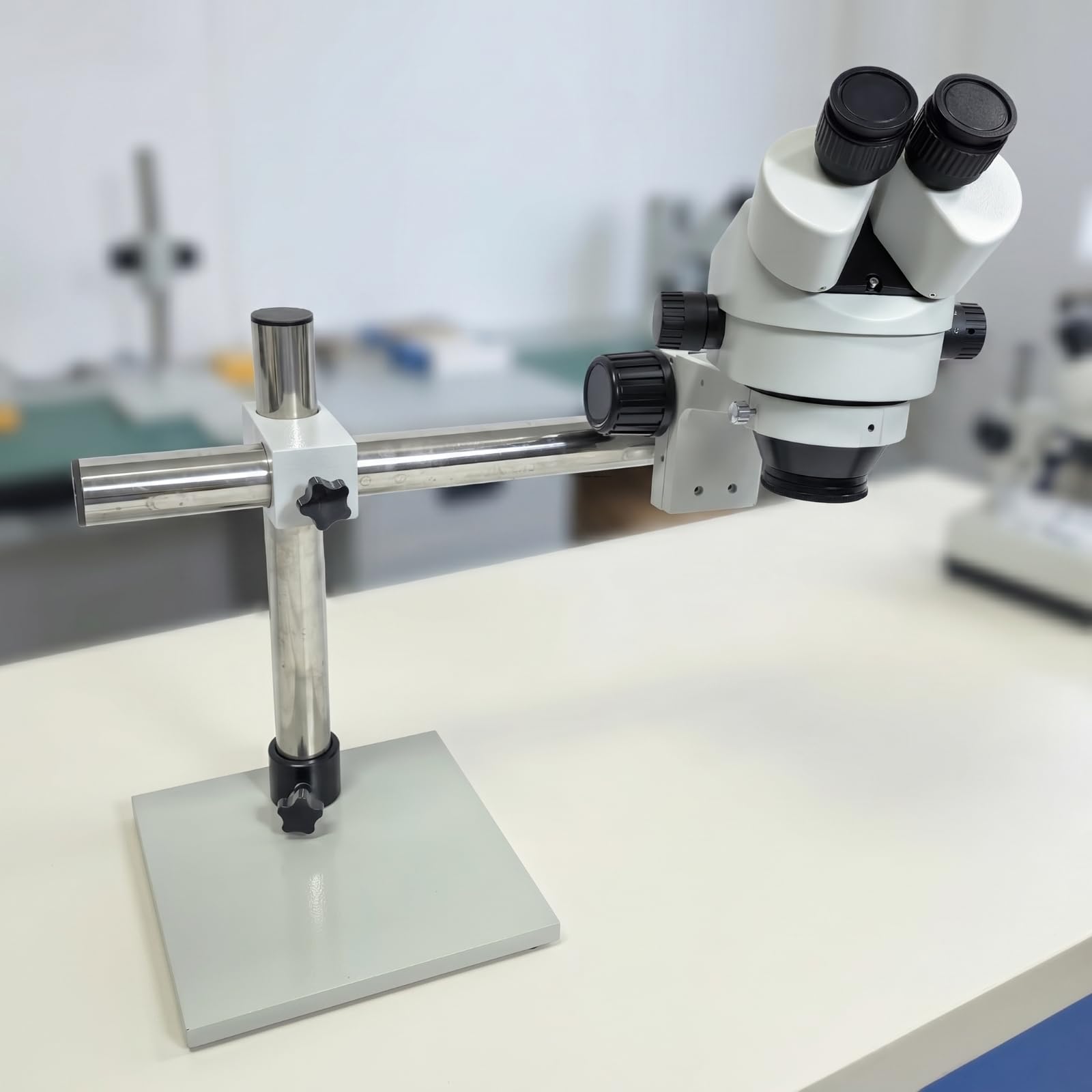 Schmuck Inspektionslupe Stereomikroskop Optikgerät Binokulares Mikroskop mit Großem Arbeitsabstand 165 Mm für Werknahe Aufgaben für Schmuckprüfung Feinlötung Leiterplatteninspektion