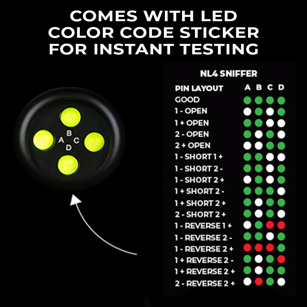 Exclusive Discount 70% Price SoundTools NL4 Sniffer/Sender Remote End Cable Tester, Tests for Every Possible Fault, LED Light Readout, Battery Operated