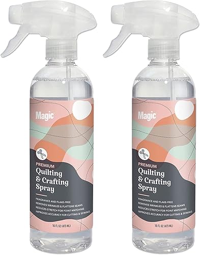 Miniatura 12 de MAGIC Botella de spray prémium para acolchar y manualidades, espray de tela para cortar, arrugar y coser, el mejor almidón en aerosol de prensa