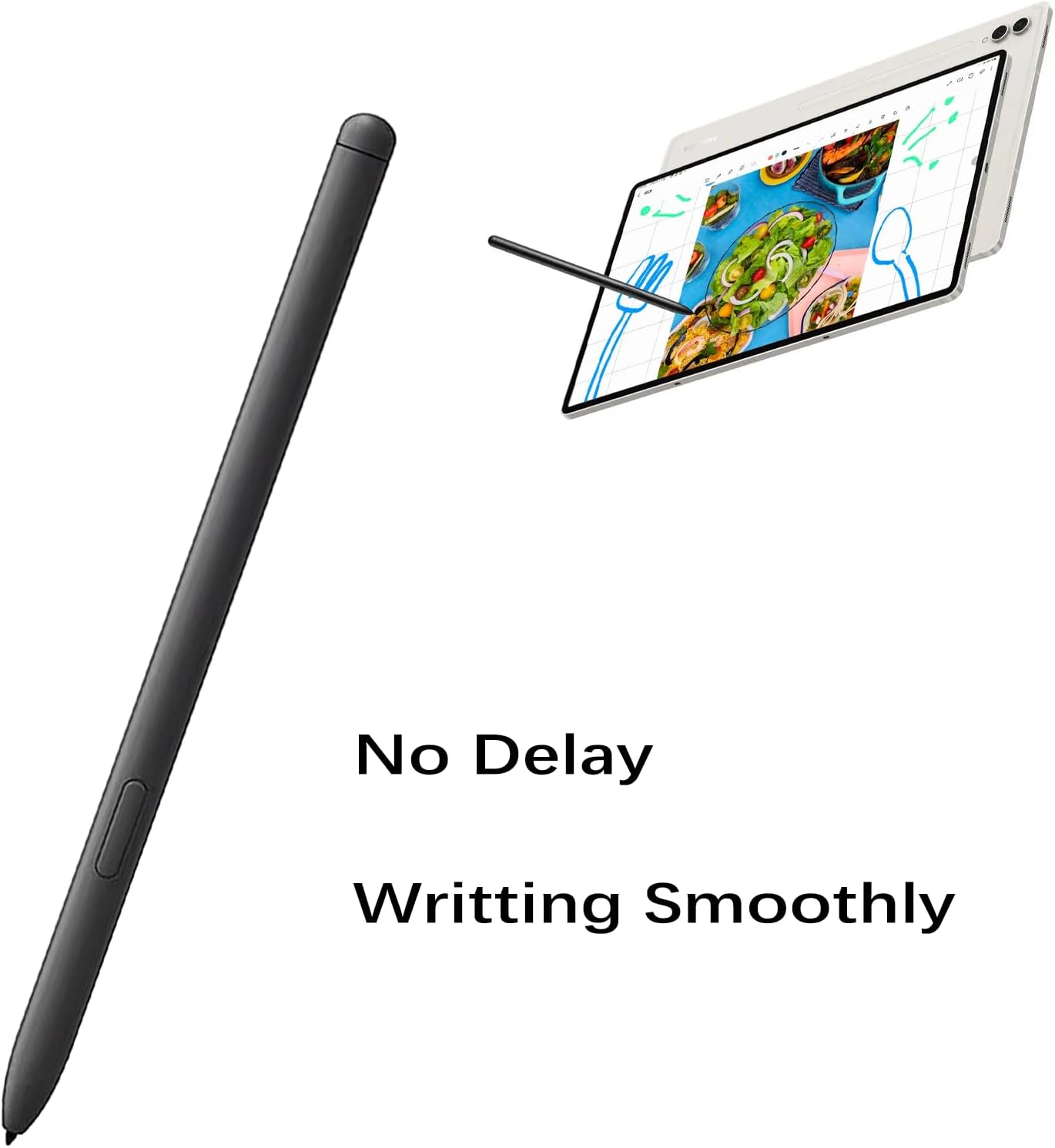 Galaxy Tab S9 S Pen for Samsung Galaxy Tab S9/S9 Plus/S9 Ultra Stylus Pen[withBluetooth], Galaxy Tab S9 Series Pen Replacement for Samsung Galaxy Tab S9/S9 Plus/S9 Ultra EJ-PX710BBEGUJ + 5 Tips(Black)