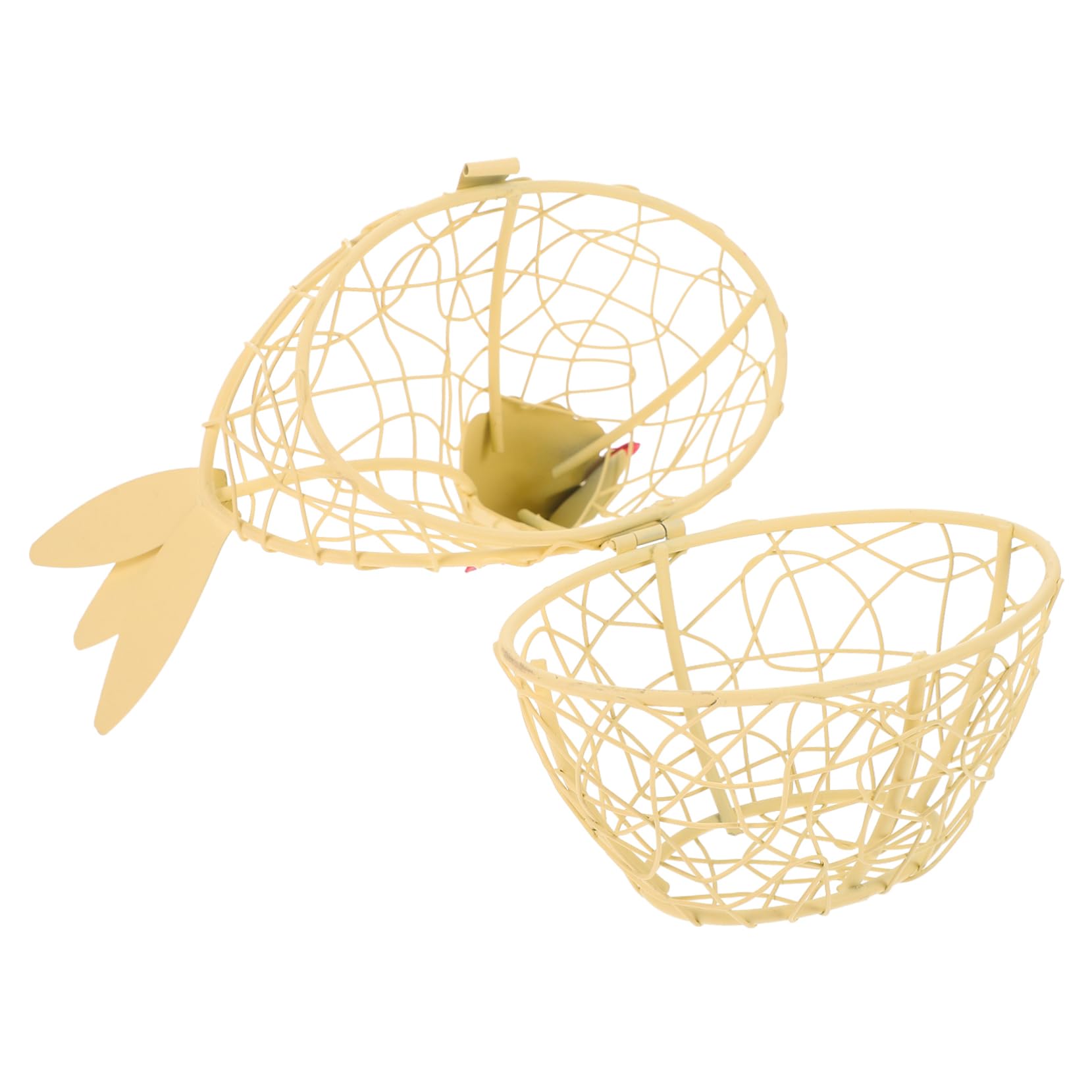 Cesta de almacenamiento de hierro PRETYZOOM para organizar la cocina con un diseño funcional