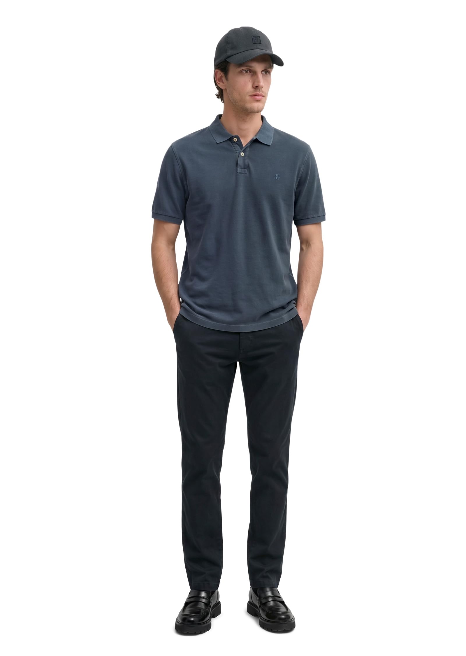 MARC O'POLO CASUAL Polo męska koszulka polo – klasyczna koszulka polo z bawełny organicznej, 896, L