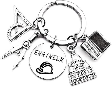 Amazon.com: Engineer Keychain Architectural Engineer Design Engineering ...