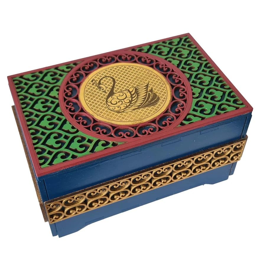 Swan Puzzle Box - Constantin German Multi-Level Trick Box - Adults 14+