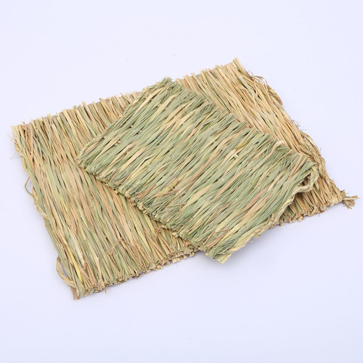 4pcs Hamster Grass Nest Cooling Mat for Small Pets, Breathable image 4