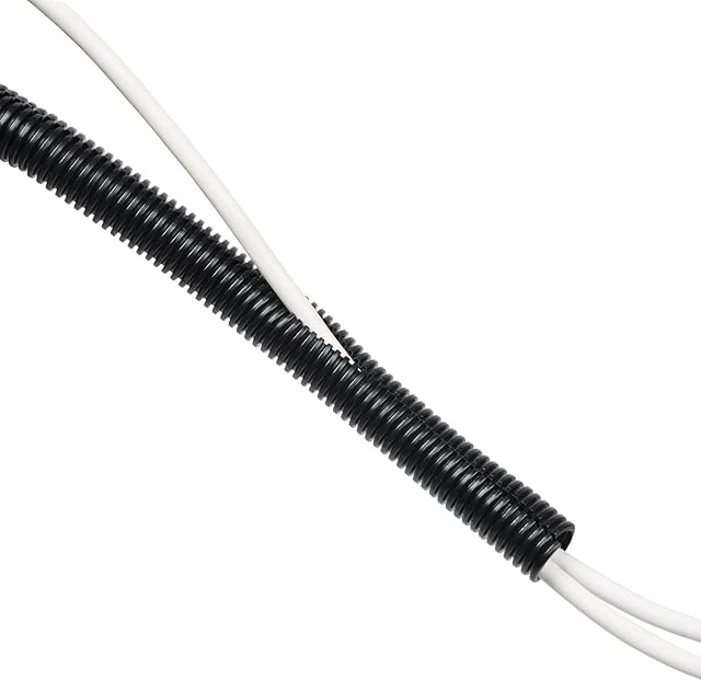 D-Line CTT1.1/25B Cable Tidy Tube | Cable Management Sleeve | Cable Organiser to Manage Cables from TVs, PCs & Games Consoles | 1.1 meter length x 25mm outer diameter  Black