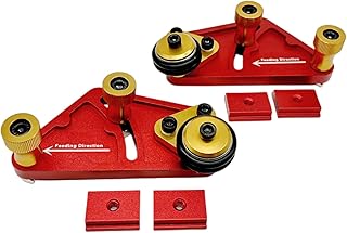 Dual Universal Featherboards Extended Loc Boards Adjustable Woodworking Precision Stock Guides for Table Saw Guides, Table Saw Featherboard Safety Device Pack of 2 Table Saws Fences Tools