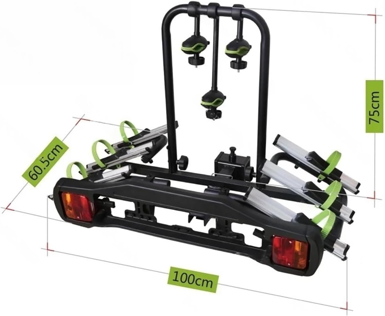 3 Bikes Carrier Fix On 50mm Tow Ball Max Loading 45 Kg Steel Fold Quality Hitch Mount Carrier Car Bike Rack