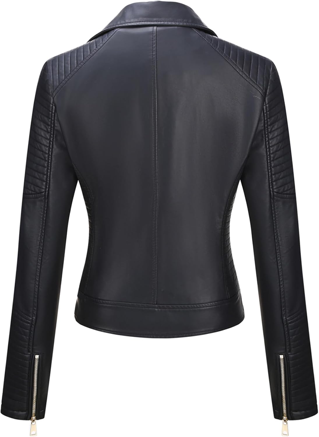 Women's Faux Leather Jacket Spring Motorcycle Biker Clothes Outfits Short Fashion PU Casual Coat